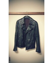 kyoji maruyama | leather biker jacket(ジャケット/アウター)