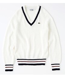 LACOSTE | ﾗｺｽﾃの50周年記念ﾁﾙﾃﾞﾝｾｰﾀｰ(ニット/セーター)