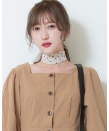 LEPSIM | 柄ツイリースカーフ(ファッション雑貨)