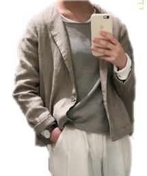 evam eva | ノーカラージャケット