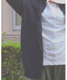 古着 | ノーカラーのダボダボシャツです(シャツ/ブラウス)