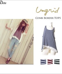 Ungrid | コンビボーダータンク(タンクトップ)