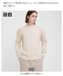 UNIQLO | ミドルゲージモックネックセーター(トップス)