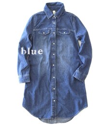 ロングデニムシャツ(シャツ/ブラウス)