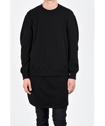 LAD MUSICIAN | LAYERED CREW NECK SWEAT(スウェット)