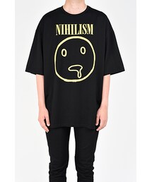 LAD MUSICIAN | SUPER BIG T-SHIRT (ニコちゃん NIHILISM) (Tシャツ/カットソー)