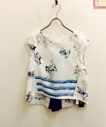 Paradise Picnic | どうぶつスケッチptバックフリルTOP(シャツ/ブラウス)