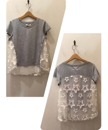 Paradise Picnic | バック星レース VあきTOP(Tシャツ/カットソー)