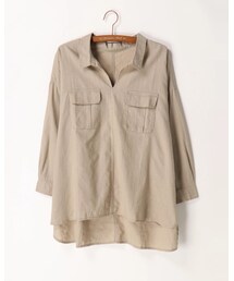 SM2 | 綿麻インディゴスキッパーチュニック(シャツ/ブラウス)