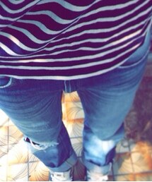 Lee | 右膝とうとう穴あきました(デニムパンツ)