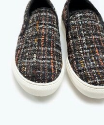 ZARA | ツイードスリッポン(その他シューズ)