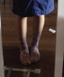 GU | 花柄靴下(ソックス/靴下)