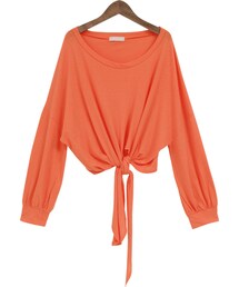 Dailyabout | 結びポイントルーズフィットスウェットTシャツ(Tシャツ/カットソー)