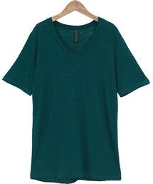 Dailyabout | シンプルVネックリネン半袖Tシャツ(Tシャツ/カットソー)