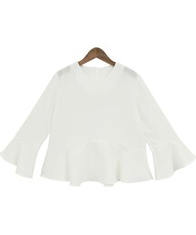 Dailyabout | ガーリー裾フリルブラウス(シャツ/ブラウス)