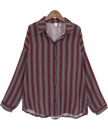 Dailyabout | シンプルルーズフィットストライプシャツ(シャツ/ブラウス)