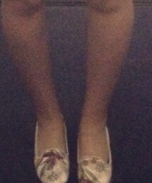 ROSE BUD | ボタニカル柄フラットシューズ(バレエシューズ)