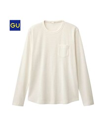GU | ワッフルクルーネックT(Tシャツ/カットソー)