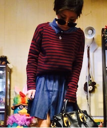 GU | デニムシャツワンピース(シャツワンピース)