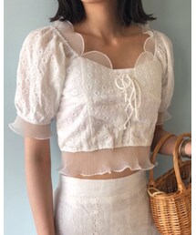 mellowneon | mermaid white blouse (トップス)