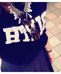 no brand | ロゴスウェット(navy)(スウェット)