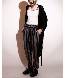 Royal Pussy | JOHN STRIPES EASY TROUSER NAVY(その他パンツ)