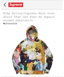 Supreme  | Mike Kelley／Supreme More Love Hours Than Can Ever Be Repaid Hooded Sweatshirt(パーカー)