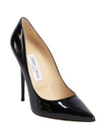 JIMMY CHOO | Black Patent Leather Pointed Toe 'Anouk' Pumps(パンプス)