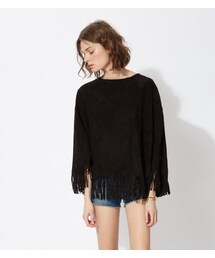 FRINGED GOATSKIN LEATHER CAPE(ポンチョ)