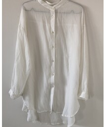 Avail | Avail☜楊柳生地 バンドカラーシャツ(シャツ/ブラウス)