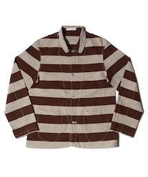 HELLER'S CAFE | HC-227 Turn of the Century Prisoners Brown Border Jacket (カバーオール)