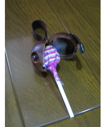 チュッパチャップスウッドケース　開くとこうなってます♪(スマホケース/カバー)