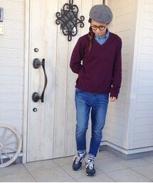 GU | テーパードパンツ(デニムパンツ)