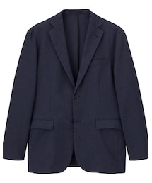 GU | GUドライテーラードジャケット　ブルー(テーラードジャケット)