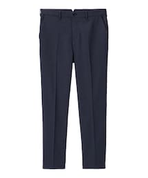 GU | GUドライテーラードパンツ　ブルー(スラックス)