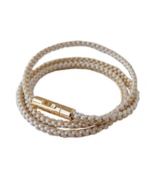 龍工房 | 組紐ブレスレット　3連ブレス 白(ブレスレット)