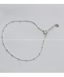 ミニビーズシルバーブレスレット(アンクレット)