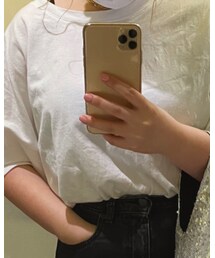 GU | 2WAYバックリボンプルオーバー(5分袖)Q(Tシャツ/カットソー)