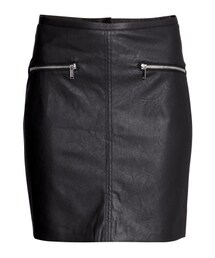 H&M | Imitation Leather Skirt(スカート)