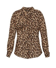 WHITE HOUSE BLACK MARKET | Leopard Blouse(シャツ/ブラウス)