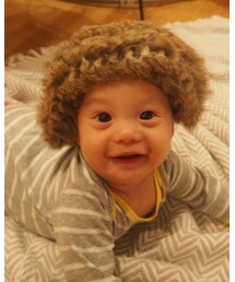 こんななっちゃった（笑） | 可愛い帽子が全くの別物になってしまった（笑）アフロみたい…(その他)