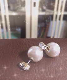 パールピアス(ピアス（両耳用）)