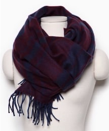 DHOLIC | ボルドー×ネイビー大判ストール(ストール/ショール)