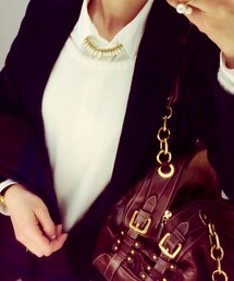 ＊ | 白シャツ(バッグがパカッと…笑(シャツ/ブラウス)