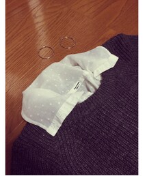 ＊ | 水玉シャツ(ロンT改造版)(シャツ/ブラウス)