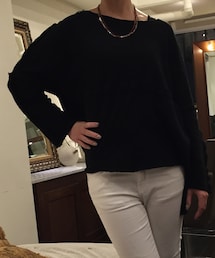 MALKOMALKA | 切りっぱなしカットソー。(Tシャツ/カットソー)