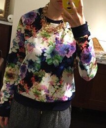 FOREVER 21 | カラフル花柄。(スウェット)