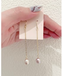 淡水パールピンク💕 | ピアス（両耳用）