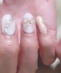 パールにピンクゴールド🎀シャンパンゴールド✨の「メイクアップ(マニキュア/ジェルネイル)」