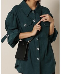 REDYAZEL | コーデュロイデザインスリーブシャツ(トップス)